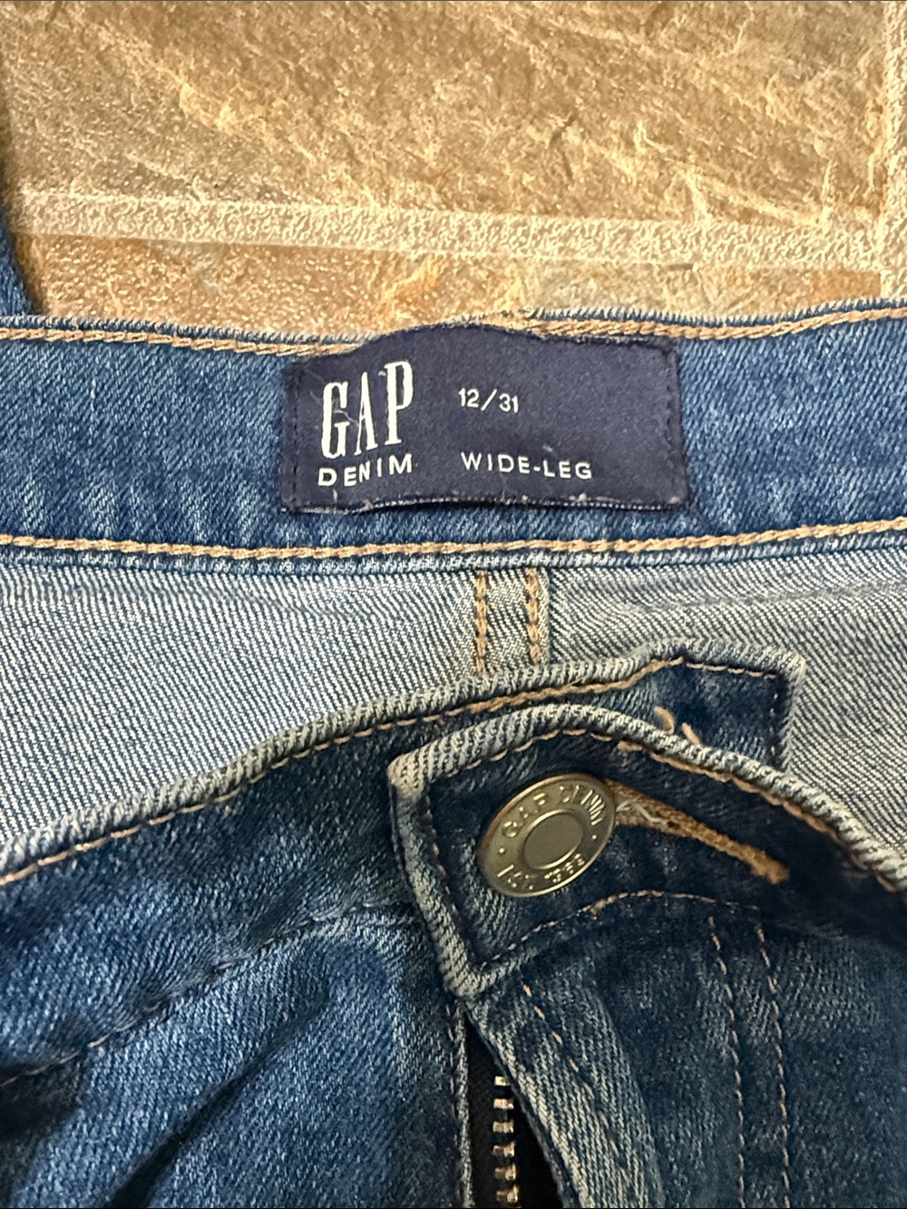 GAP high rise wide leg jeans - Picture 3 of 7
